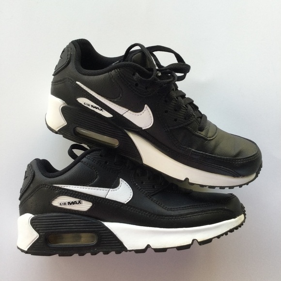Nike Air Max 90 LTR Kids Youth Sneaker Shoes Black White Size 5.5 unisex CD6864 - Picture 3 of 9